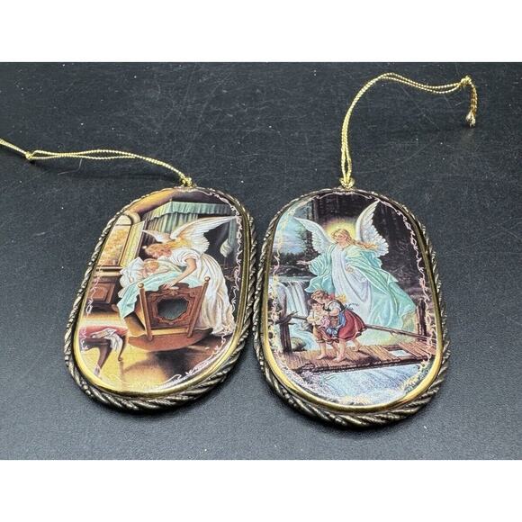 Bradford Ed Christmas Guardian Angel Ornament Set Someone to Watch Over Me -S1G - Picture 2 of 8